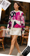 CHANEL 21PS Ivory White Magenta Pink Coco Mark Cashmere Knit Sweater 34 36 38 シャネル アイボリーホワイト マゼンタピンク ココマーク カシミヤ 100% ニット セーター 即発