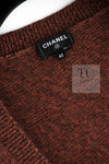 CHANEL 24PF Brown Sequin Vase Motif Cashmere Knit Vest Sweater 36 38 シャネル ブラウン スパンコール 花瓶 モチーフ ニット ベスト カシミヤ100% セーター 即発