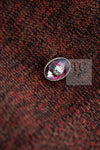 CHANEL 24PF Brown Sequin Vase Motif Cashmere Knit Vest Sweater 36 38 シャネル ブラウン スパンコール 花瓶 モチーフ ニット ベスト カシミヤ100% セーター 即発