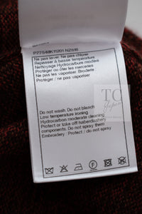 CHANEL 24PF Brown Sequin Vase Motif Cashmere Knit Vest Sweater 36 38 シャネル ブラウン スパンコール 花瓶 モチーフ ニット ベスト カシミヤ100% セーター 即発