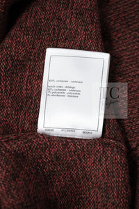CHANEL 24PF Brown Sequin Vase Motif Cashmere Knit Vest Sweater 36 38 シャネル ブラウン スパンコール 花瓶 モチーフ ニット ベスト カシミヤ100% セーター 即発