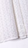 CHANEL 15S White Flower Lace Cotton Tops Blouse Jacket 38 シャネル ホワイト アイボリー フラワー レース トップス ブラウス ジャケット 即発