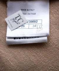 CHANEL 18C Beige Gold Striped Cotton T-shirt Tops 34 シャネル ベージュ ゴールド ボーダー コットン Tシャツ トップス 即発