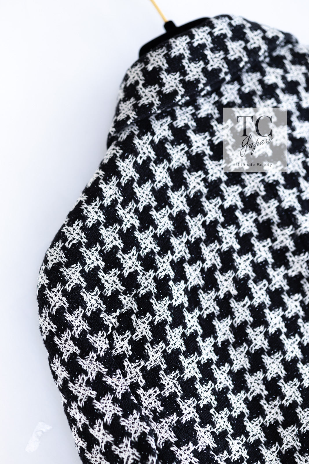 CHANEL 09S Black Ivory Metallic Silk Cardigan Blouse Jacket 38 シャネル ブラック アイボリー メタリック シルク カーディガン ブラウス ジャケット 即発