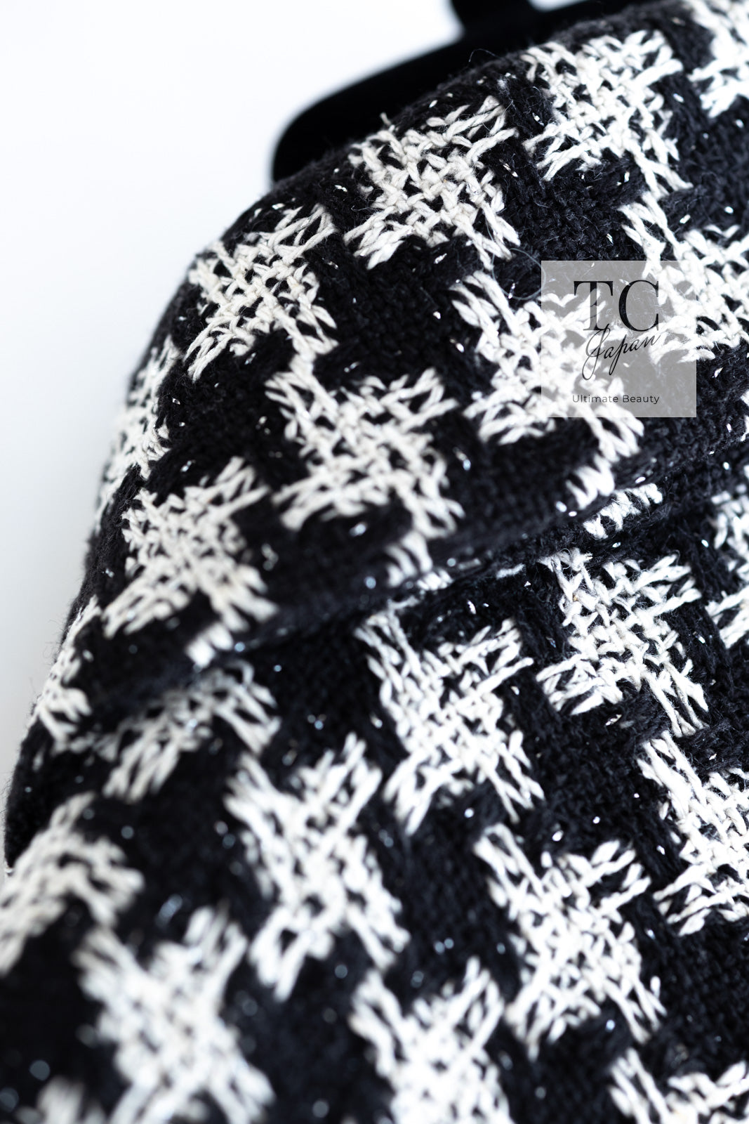 CHANEL 09S Black Ivory Metallic Silk Cardigan Blouse Jacket 38 シャネル ブラック アイボリー メタリック シルク カーディガン ブラウス ジャケット 即発