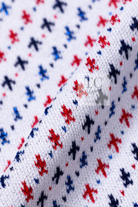 CHANEL 16S White Red Blue Tricolor Airplane Tops Sweater 38 シャネル ホワイト レッド ブルー 飛行機 ニット セーター トレーナー 即発