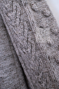 CHANEL 15PF Gray Wool Cashmere Mohair Floral Embellished Knit Sweater 38 シャネル グレー ウール カシミヤ モヘア フラワー ニット セーター 即発