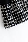 CHANEL 07A Black Ivory Wool Cashmere Houndstooth Tweed Skirt 40 シャネル ブラック アイボリー ウール カシミヤ 千鳥格子 肉厚 ツイード スカート 即発