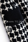 CHANEL 07A Black Ivory Wool Cashmere Houndstooth Tweed Skirt 40 シャネル ブラック アイボリー ウール カシミヤ 千鳥格子 肉厚 ツイード スカート 即発