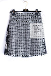 CHANEL 04S Black White Fringe Lesage Jacket Skirt Suit 38 シャネル ブラック ホワイト フリンジ ルサージュ ツイード ジャケット スカート スーツ 即発