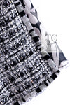 CHANEL 04S Black White Fringe Lesage Jacket Skirt Suit 38 シャネル ブラック ホワイト フリンジ ルサージュ ツイード ジャケット スカート スーツ 即発