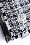 CHANEL 04S Black White Fringe Lesage Jacket Skirt Suit 38 シャネル ブラック ホワイト フリンジ ルサージュ ツイード ジャケット スカート スーツ 即発