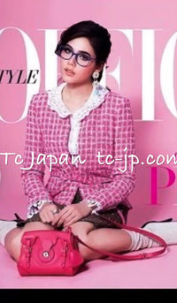 CHANEL 14S Pink White Metallic Trim Cotton Tweed Dress 36 シャネル ピンク ホワイト メタリック トリム コットン ツイード ワンピース 即発