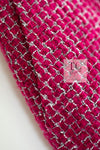 CHANEL 22A Raspberry Pink Wool Blend Tweed Skirt 36 シャネル ラズベリー ピンク ウール 混合 ツイード スカート 即発