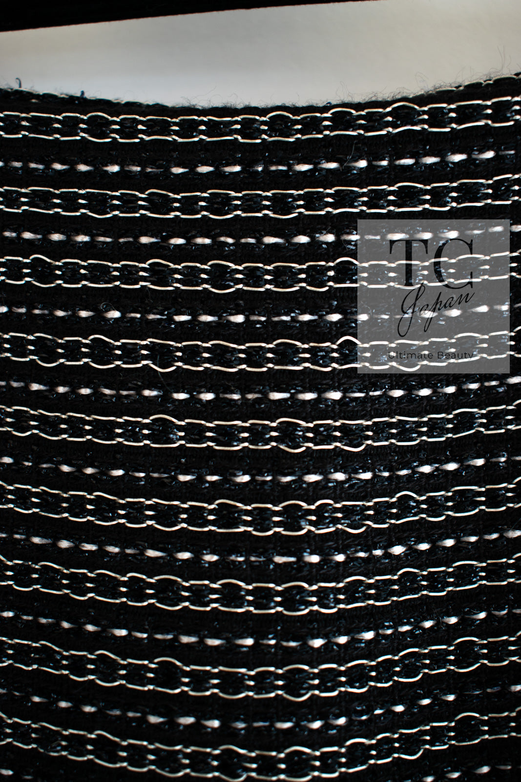 シャネル スカート CHANEL ブラック シルバー ヘンプ ツイード ミニ