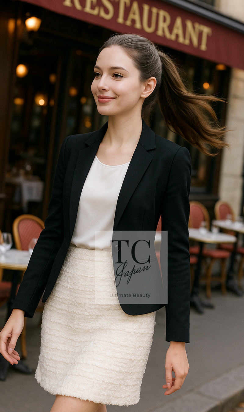CHANEL 05S White Ivory Lesage Tweed Jacket 36 シャネル ホワイト アイボリー ルサージュ ツイード ジャケット 即発