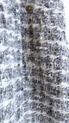 CHANEL 05A Gray Silver Mix Wool Cashmere Tweed Skirt 36 38 シャネル グレー シルバー ふんわり ウール カシミヤ ツイード スカート 即発