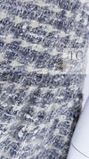 CHANEL 05A Gray Silver Mix Wool Cashmere Tweed Skirt 36 38 シャネル グレー シルバー ふんわり ウール カシミヤ ツイード スカート 即発