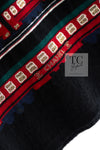 CHANEL 07C Black Train Central Station Cotton Cashmere Knit Skirt 38 シャネル ブラック セントラルステーション 電車 コットン カシミヤ ニット スカート 即発