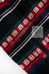 CHANEL 07C Black Train Central Station Cotton Cashmere Knit Skirt 38 シャネル ブラック セントラルステーション 電車 コットン カシミヤ ニット スカート 即発