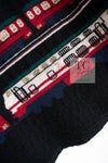 CHANEL 07C Black Train Central Station Cotton Cashmere Knit Skirt 38 シャネル ブラック セントラルステーション 電車 コットン カシミヤ ニット スカート 即発