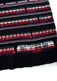 CHANEL 07C Black Train Central Station Cotton Cashmere Knit Skirt 38 シャネル ブラック セントラルステーション 電車 コットン カシミヤ ニット スカート 即発
