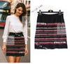 CHANEL 07C Black Train Central Station Cotton Cashmere Knit Skirt 38 シャネル ブラック セントラルステーション 電車 コットン カシミヤ ニット スカート 即発