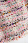 CHANEL 04S Pink Multicolor CC Gold Lesage Tweed Skirt 36 シャネル ピンク ミックス CC ゴールド ルサージュ ツイード スカート 即発