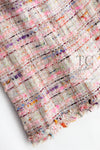 CHANEL 04S Pink Multicolor CC Gold Lesage Tweed Skirt 36 シャネル ピンク ミックス CC ゴールド ルサージュ ツイード スカート 即発