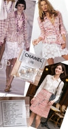 CHANEL 04S Pink Multicolor CC Gold Lesage Tweed Skirt 36 シャネル ピンク ミックス CC ゴールド ルサージュ ツイード スカート 即発