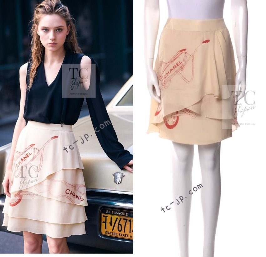 定価15万円 CHANEL シャネル スカート 38 裏地シルク 157万 シャネル ジャケット スカート スーツ CHANEL レッド