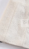 CHANEL 15PF Ivory Wool Mohair Leather Trim Skirt 44 シャネル アイボリー ウール モヘア レザートリム スカート 即発