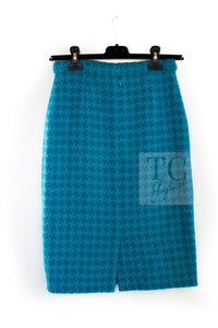 CHANEL 19A Blue Riders Wool Tweed Skirt 34 シャネル ブルー ライダース ウール ツイード スカート 即発