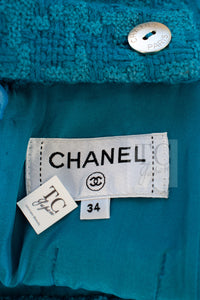 CHANEL 19A Blue Riders Wool Tweed Skirt 34 シャネル ブルー ライダース ウール ツイード スカート 即発