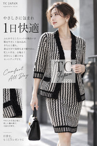 CHANEL Cardigan 18PS Black Off White Cotton Knit 38 40 | UK