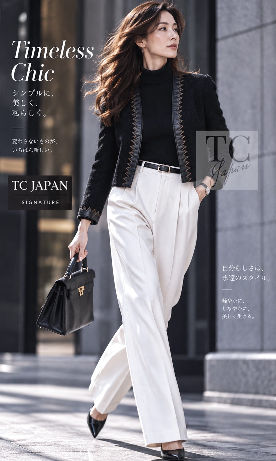 CHANEL Jacket Skirt Suit 15PF Ivory Wool Mohair Leather Trim 34 36 | TW