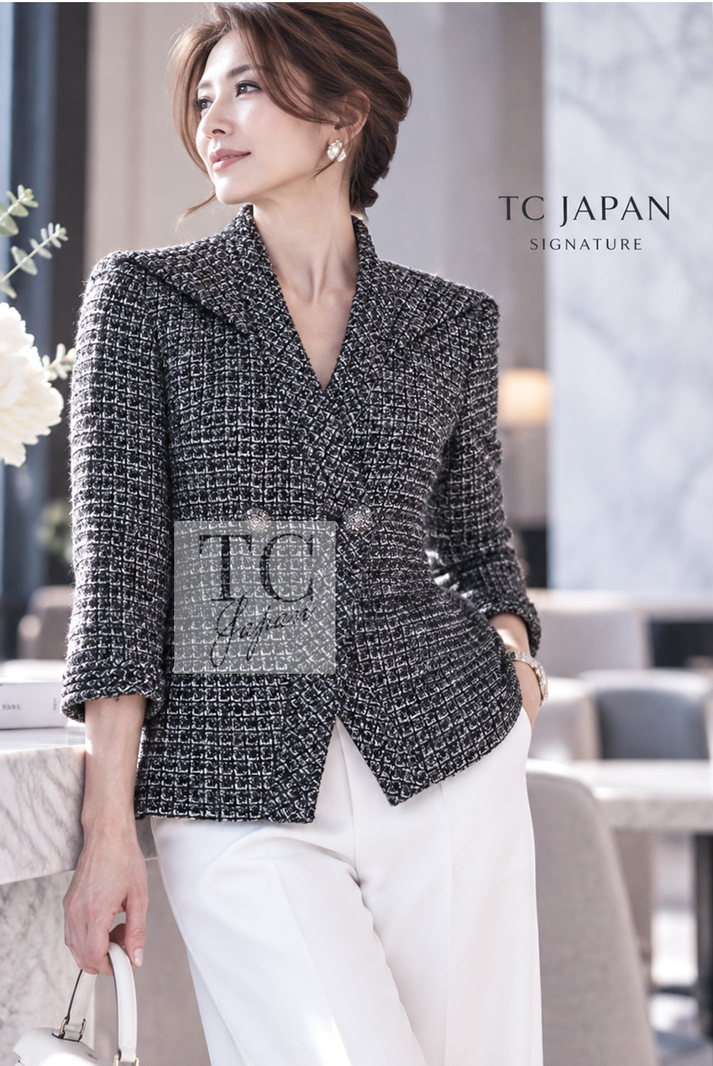 シャネル ジャケット CHANEL 12A グレー ブラック シルバー ゴールド メタリック ツイード 38