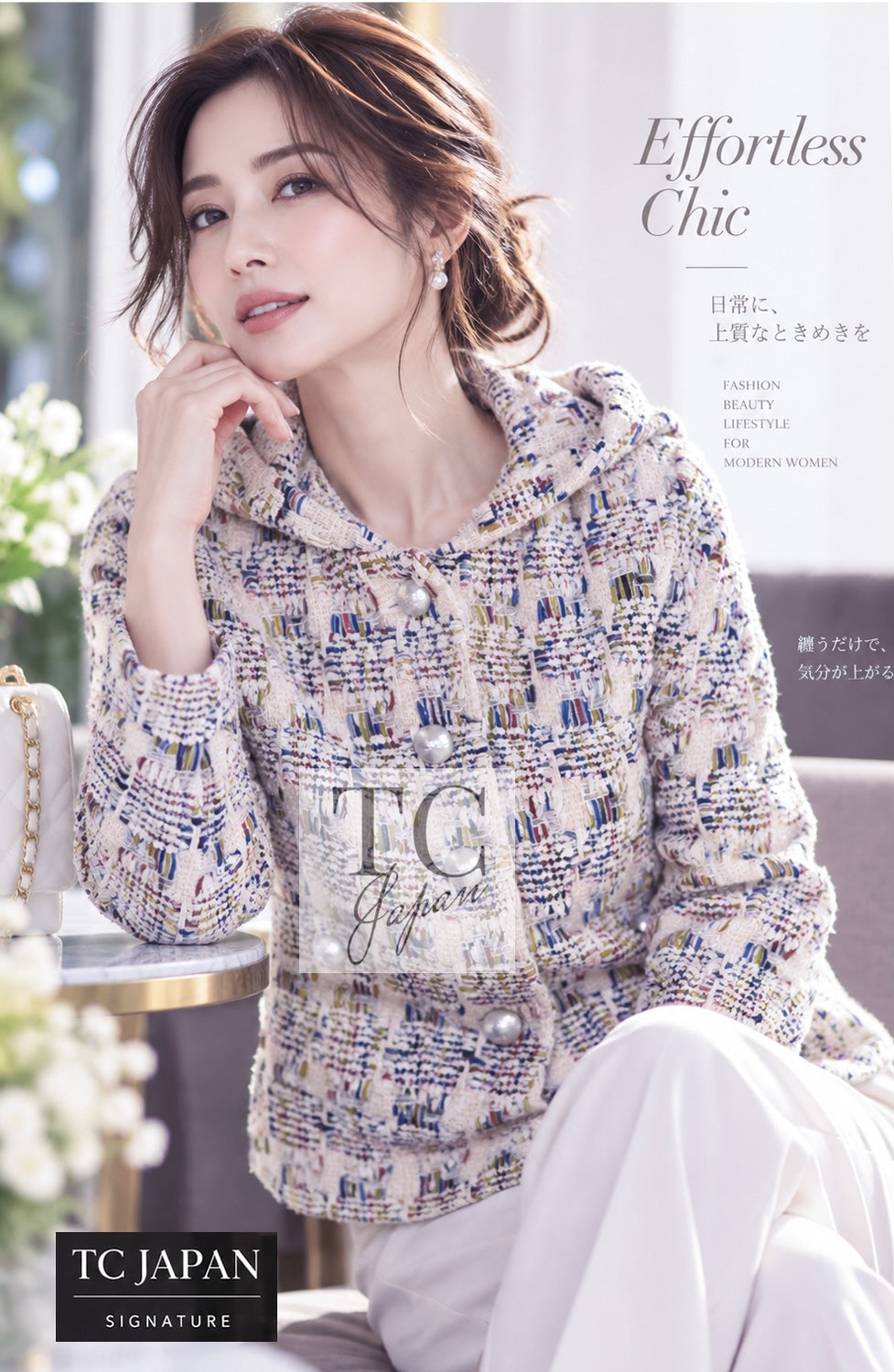 CHANEL Jacket Multicolor Tailored Blazer COCO Button Hooded Ribbon Tweed | US