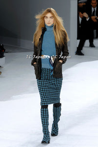 CHANEL 07A Black Lamb Skin Leather Blouson Half Coat Jacket 34 36 38 シャネル ブラック ラム スキン レザー ライダース ブルゾン ジャンバー ハーフ コート ジャケット 即発 - TC JAPAN