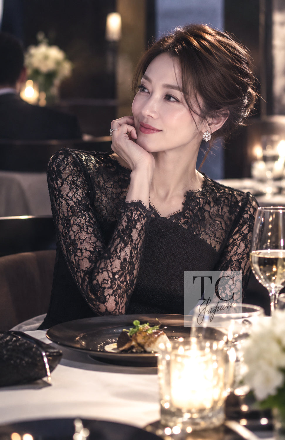 CHANEL Dress 12A $ Black Lace 42 | UK