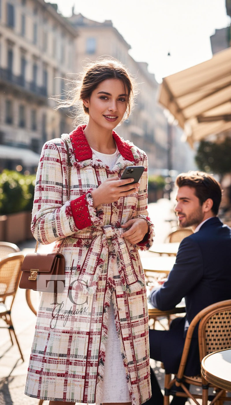 シャネル コート通販｜CHANEL ツイード・ロング・トレンチ