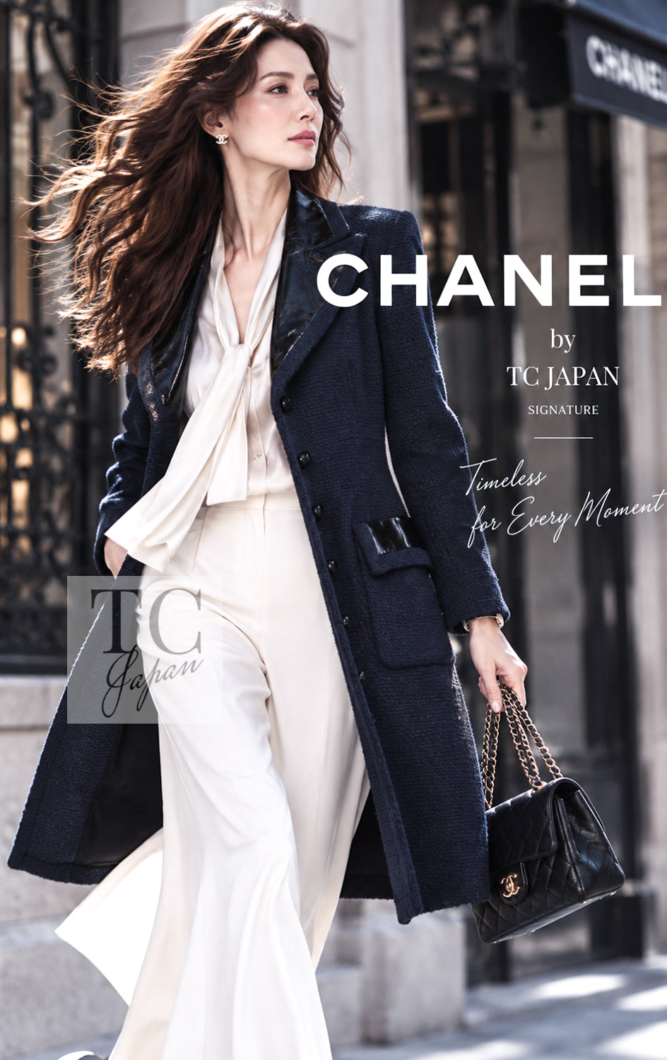 シャネル コート通販｜CHANEL ツイード・ロング・トレンチ