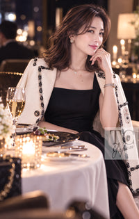 CHANEL Jacket 12PF Paris Bombay Ivory Wool Cashmere Blazer 36 | UK