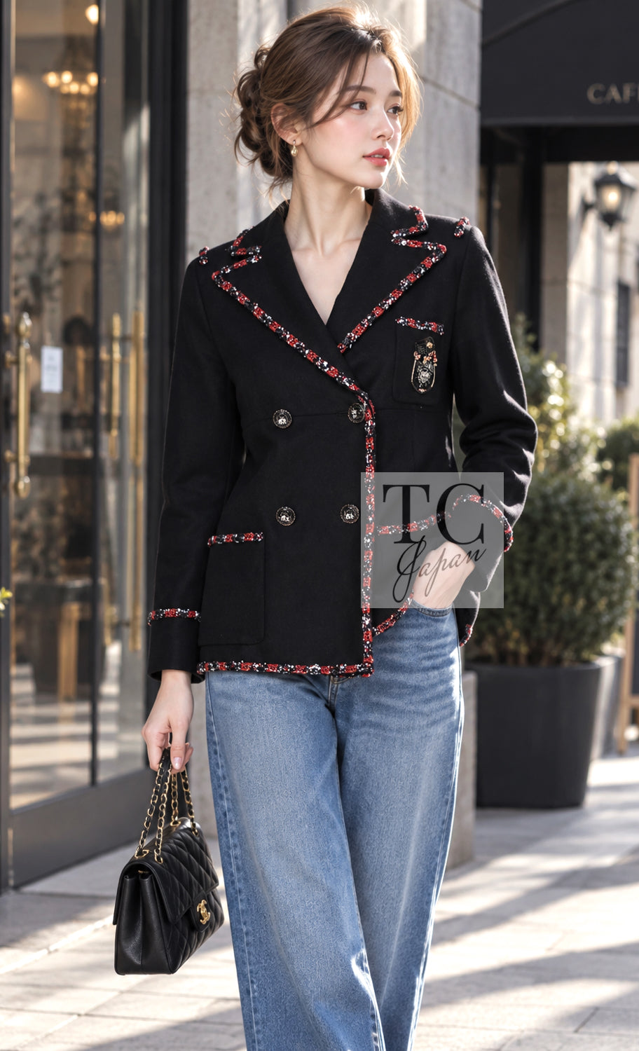 CHANEL Jacket 12PF Paris Bombay Ivory Wool Cashmere Blazer 36 | UK