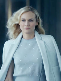 CHANEL Sweater 14B Pearl Studded Mohair Cashmere 34 | TW