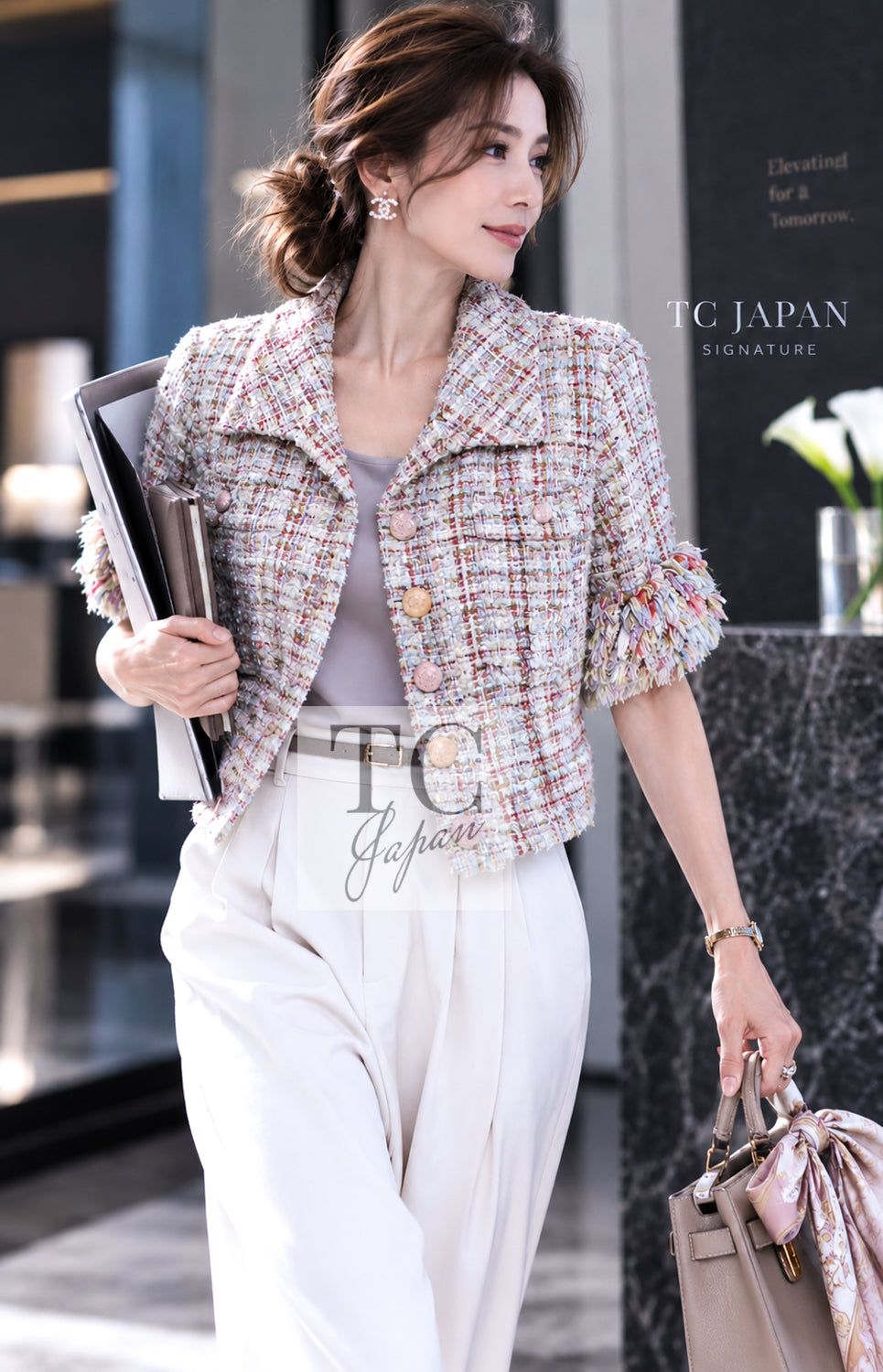 CHANEL Jacket 13C Rose Garden Multicolor Lesage Tweed 34 36 | US