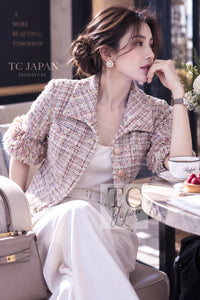 CHANEL Jacket 13C Rose Garden Multicolor Lesage Tweed 34 36 | US