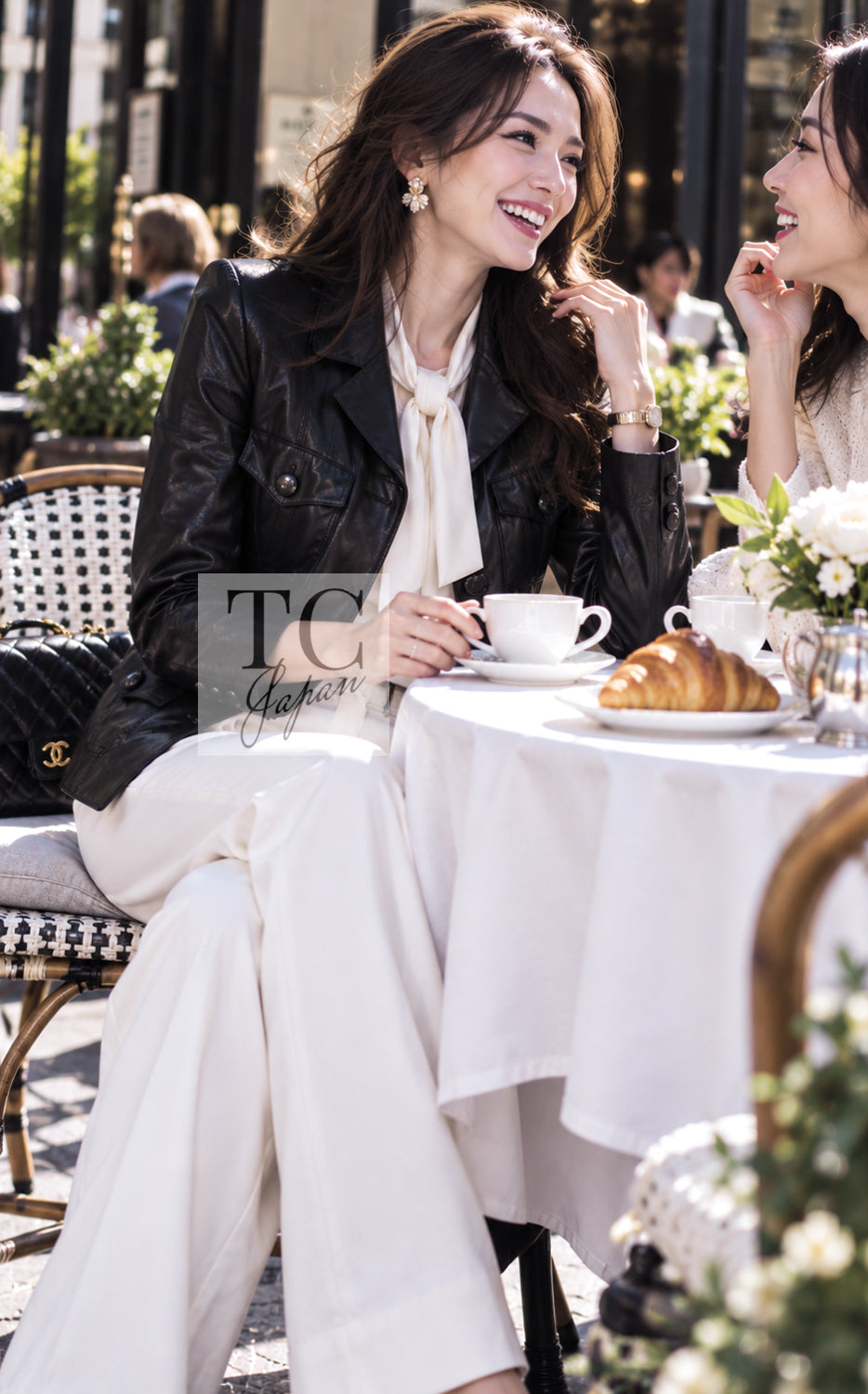 CHANEL Jacket 03A Black Lambskin Leather 38 | UK