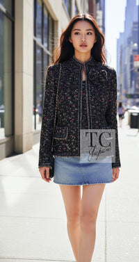 CHANEL Jacket Skirt Suit 04A Multicolor Tweed 38 | UK