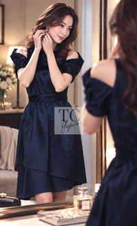 CHANEL Dress 08C Navy Silk 38 | UK